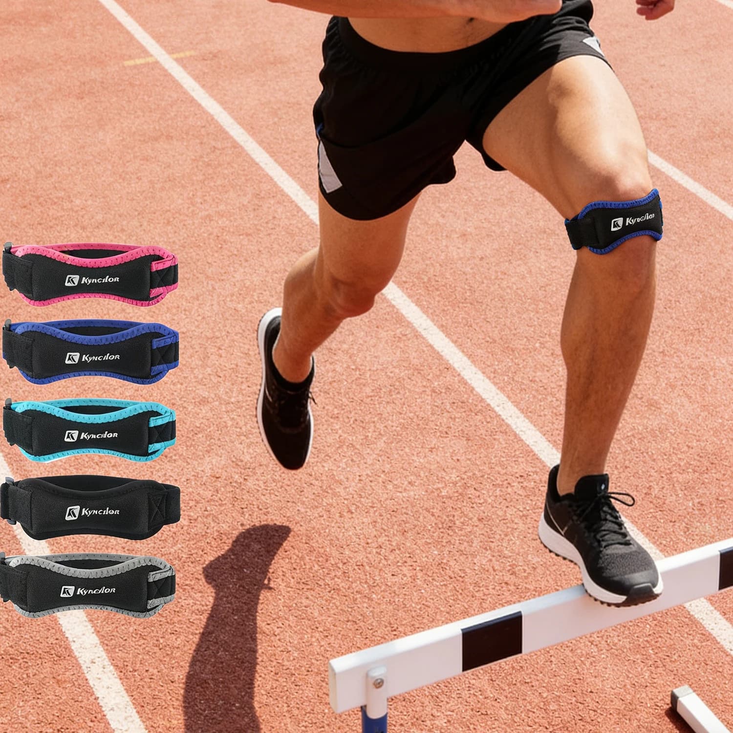Support for Ginocchio with Rotule Tent Band, Adjustable, with Urti Absorption and Compression, for Basket