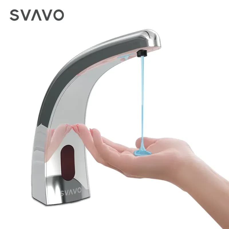 Commercial Bathroom Toilet Wash Basin Countertop Faucet Type Induction Automatic Liquid Hand Sanitizer Soap Dispenser