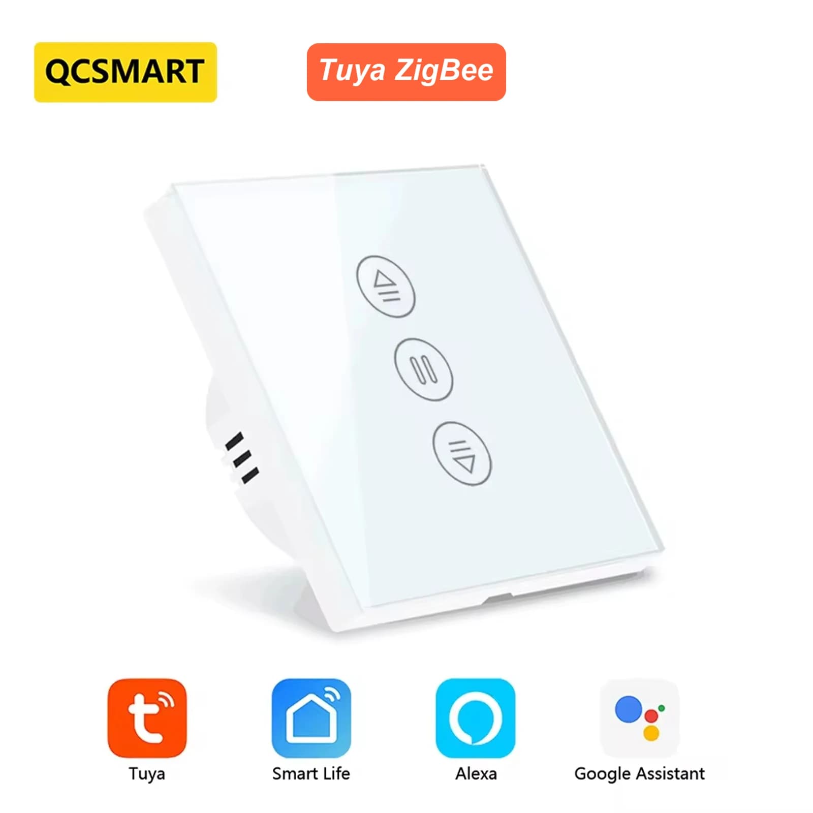 Tuya Smart ZigBee 3.0 Tende per tende UE Interruttore tattile per motore elettrico per tapparelle Google Alexa Controllo vocale Home Automatio