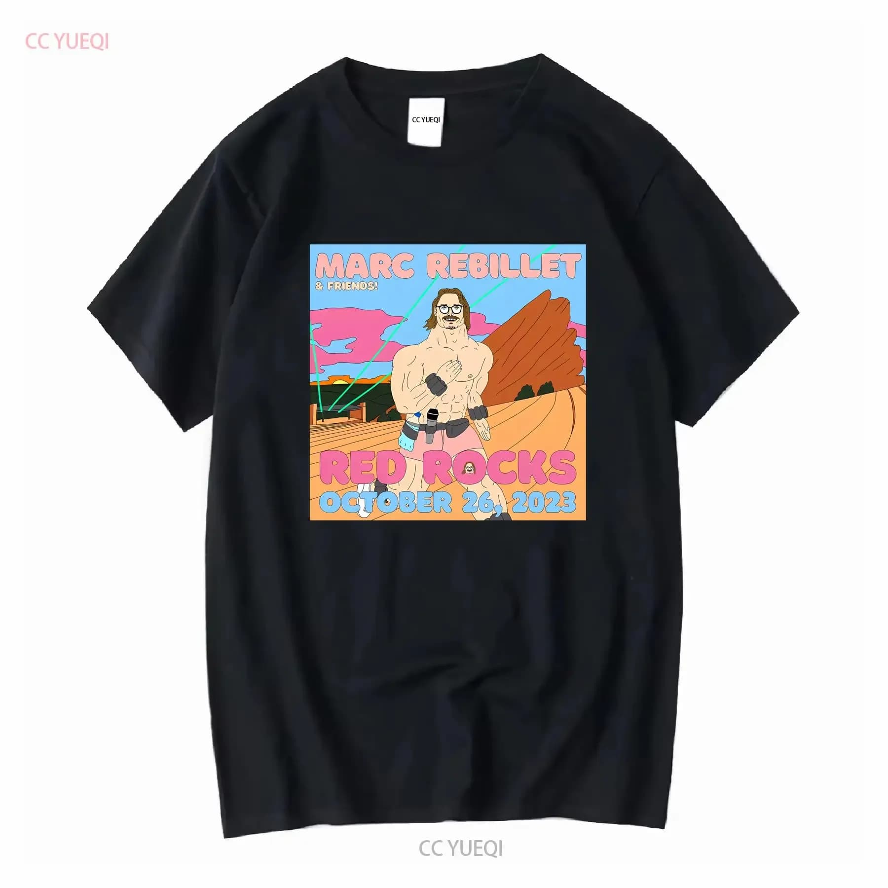 Marc Rebillet Announces Autunno 2023 Red Rocks Appearance T Shirt Taglia S 4XL TT2576 maniche lunghe vintage lavato