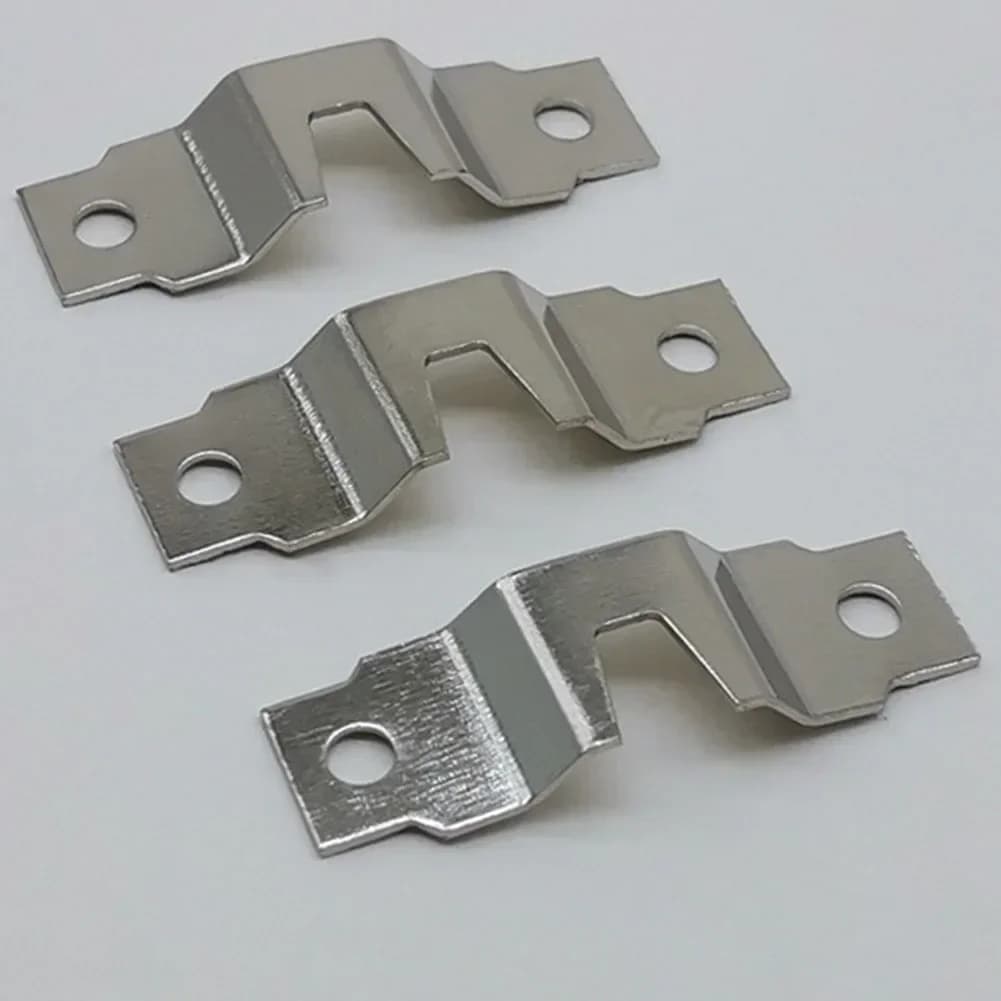 10/50 pezzi fibbie a gancio in acciaio inossidabile gancio appeso collegamento cornice per foto specchio da parete hardware argento