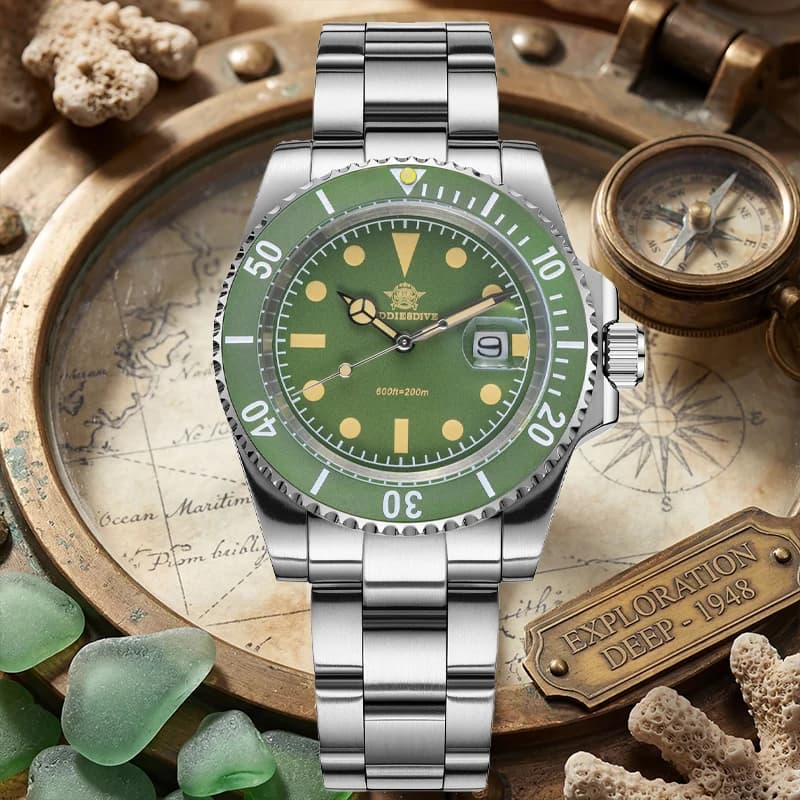 ADDIESDIVE 41mm Orologi al quarzo da uomo Japan 2115 Orologio subacqueo con lunetta in ceramica in acciaio inossidabile Orologio sportivo impermeabile luminoso da 200 m