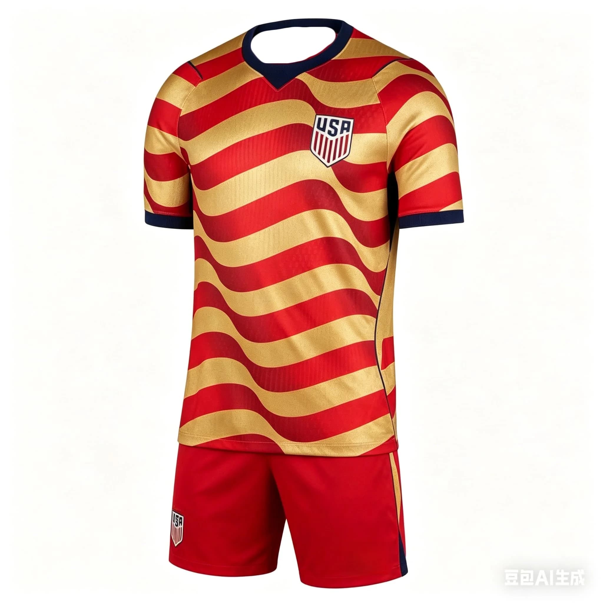 Maglia da Calcio della Squadra Nazionale Americana, Asciugatura Rapida, Traspirante, Comoda, Abbigliamento Sportivo per Tifosi, Jersey da Calcio per Uomo