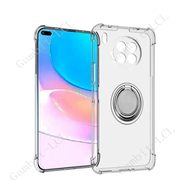 For Huawei Nova 8i Honor 50 Lite Nova8i NTN-L22 NTN-LX1 NEN-LX3 Back Ring Holder Bracket Phone Case Smartphone TPU Soft Cover