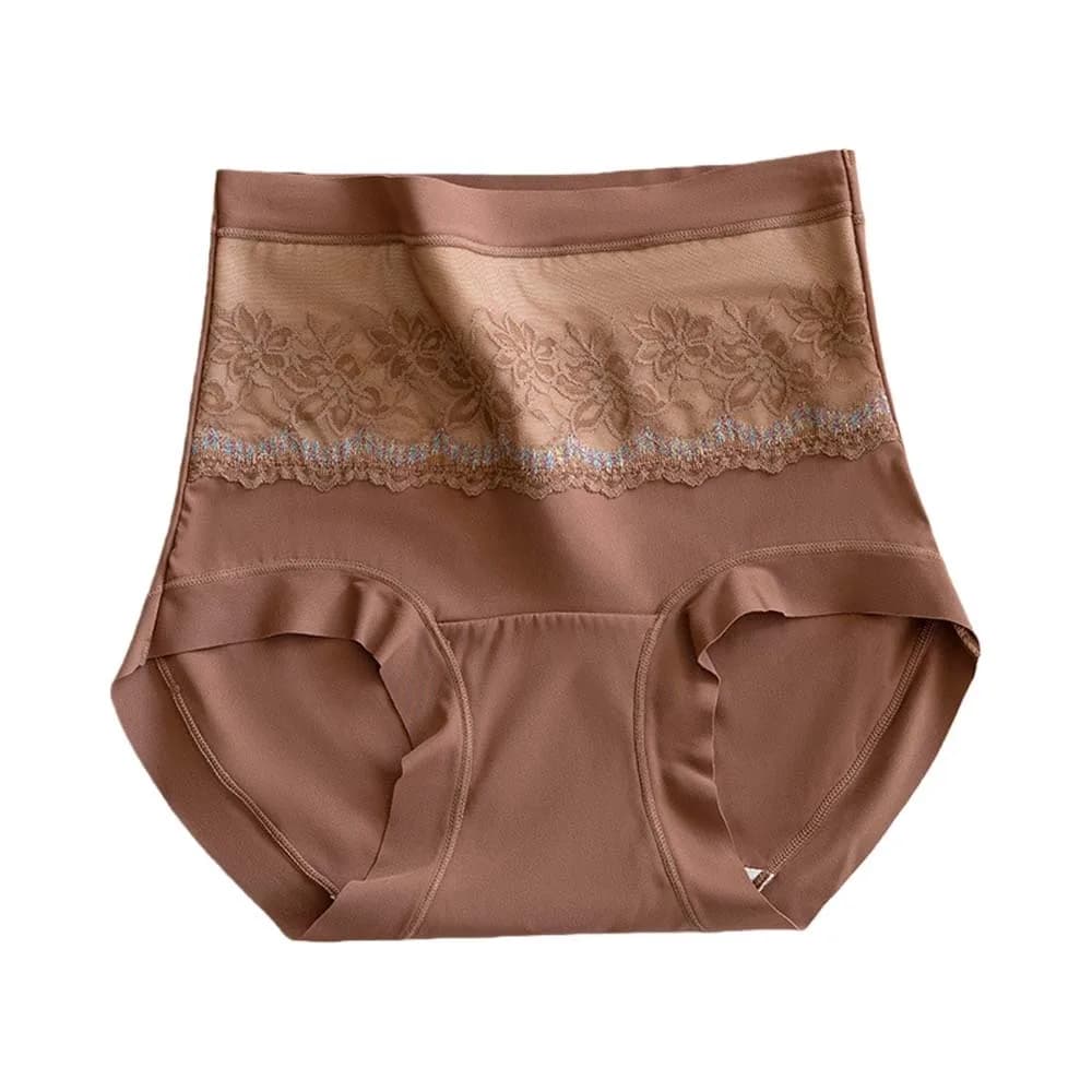 Intimo a vita alta da donna Slip sollevatore di culo Mutandine con cintura calda Mutande dimagranti senza cuciture Elastico casual
