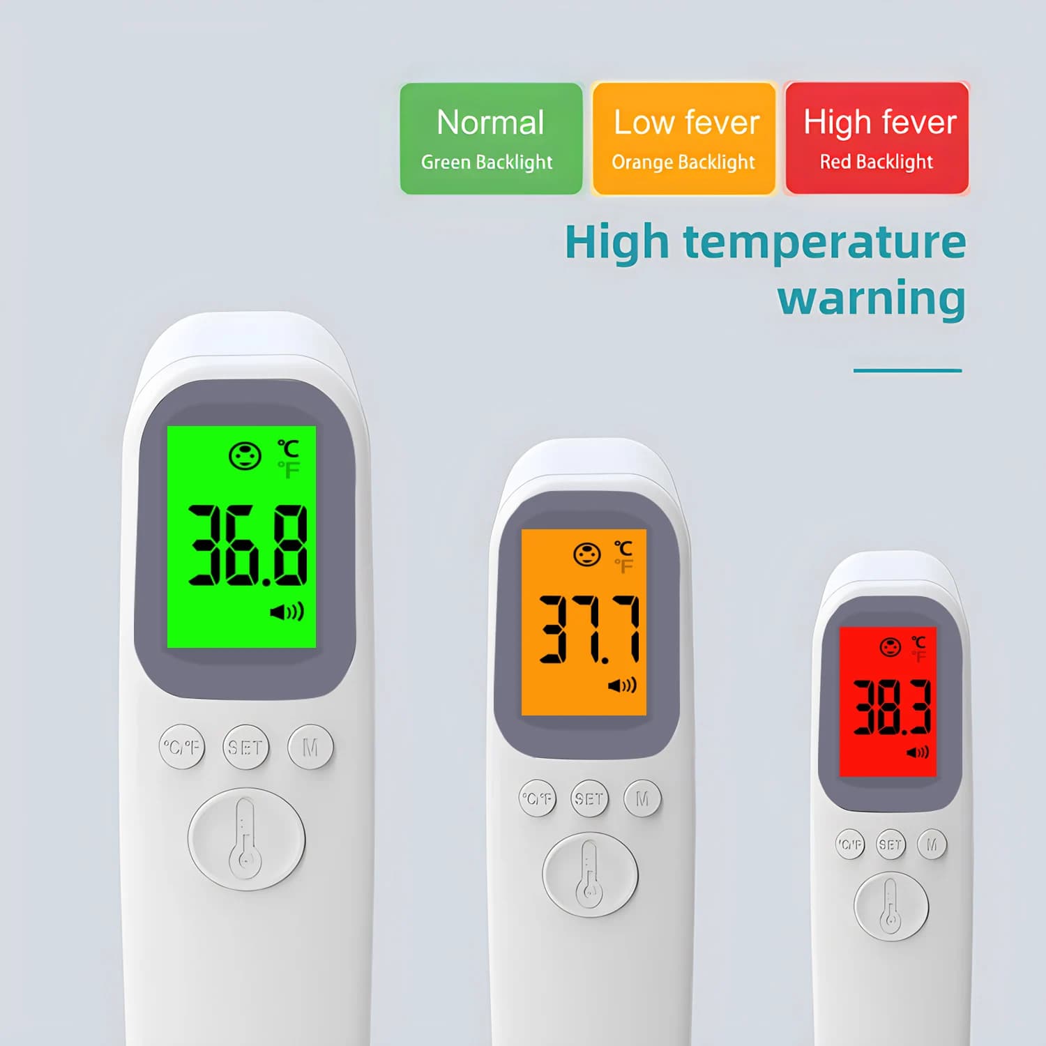Touchless Medical Front Thermometer Digital infrared Temperature Indicator for Adults Children's Fever Thermometer