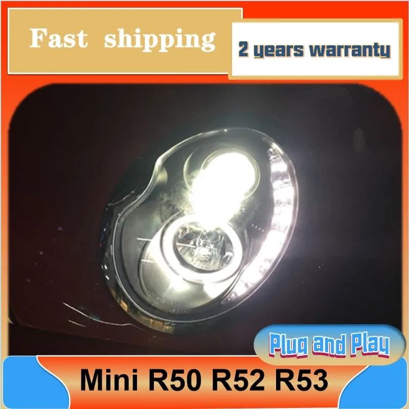 Car Styling per BMW R50 Faro 2001-2006 Mini R53 Faro anteriore R52 DRL Indicatori di direzione Luci anabbaglianti Lente del proiettore