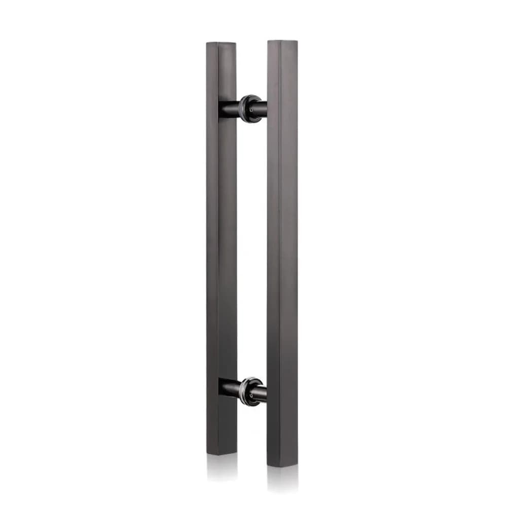 Maniglie per porte Maniglia per porta in vetro in acciaio inossidabile Maniglia per porta a tubo quadrato addensato Maniglia push pull opaca Porta in legno