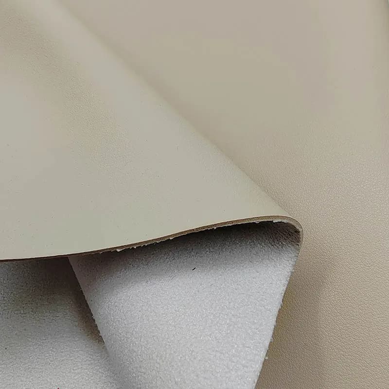 Buono, spessore 1,7 mm, tessuto in finta pelle PU beige, materiale per borsa a mano fai da te, tessuto in pelle sintetica spessa, valigetta per attrezzi da cucito, cintura,