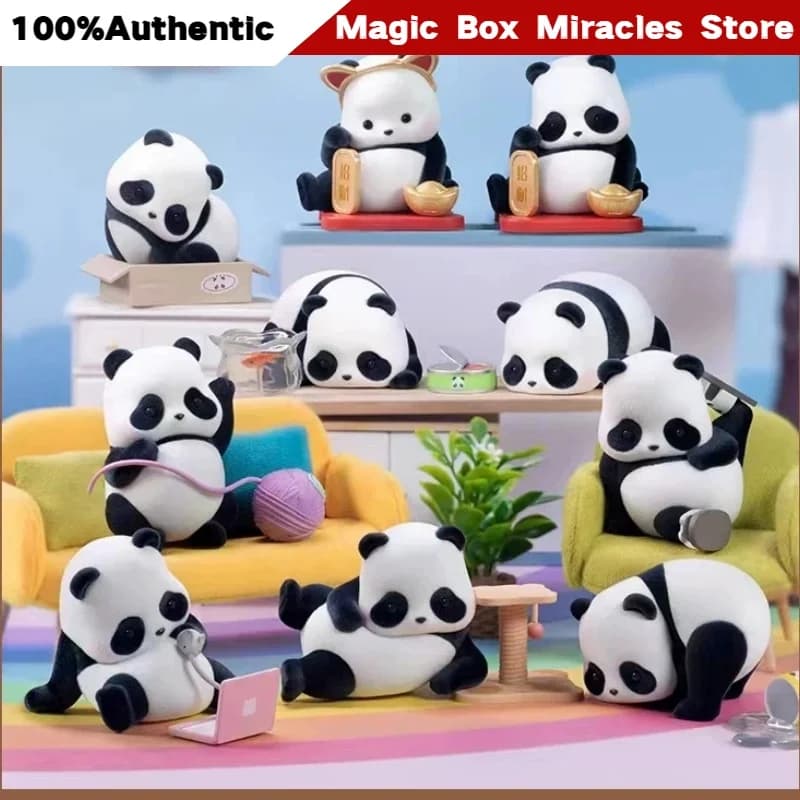 New Panda Roll Panda Is Also A Cat Series Blind Box Panda Rolling Cute Figurine Desktop Car Ornament Gift