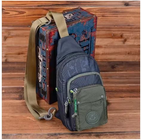 Crossbody Sling Bags for Men New Waterproof Multi-pocket Fashion Versatile Phone Solid Nylon Travel Waist bags bolsa para hombre