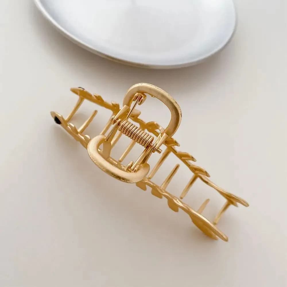 Fermaglio per Capelli a Lisca di Pesce da Donna, Fermaglio Geometrico per Capelli, Accessori per Acconciature, Fermaglio alla Moda, Clip per Capelli, Barretta in Acrilico I9A9