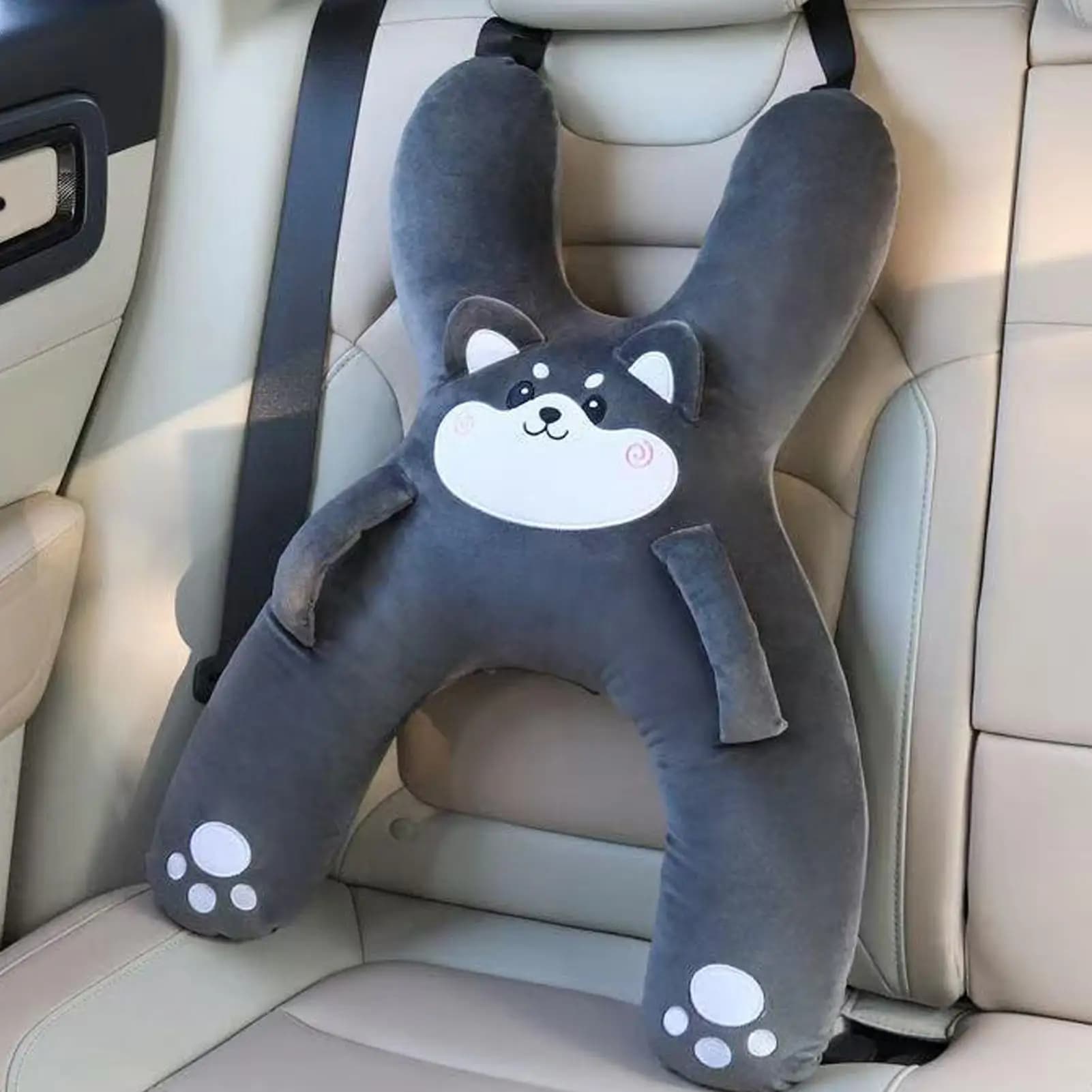 Car Seat Safety Neck Pillow Cute Children's Headrest Lumbar Support Anti Pinch Neck Cute Cartoon Sleeping Pillow For Kids