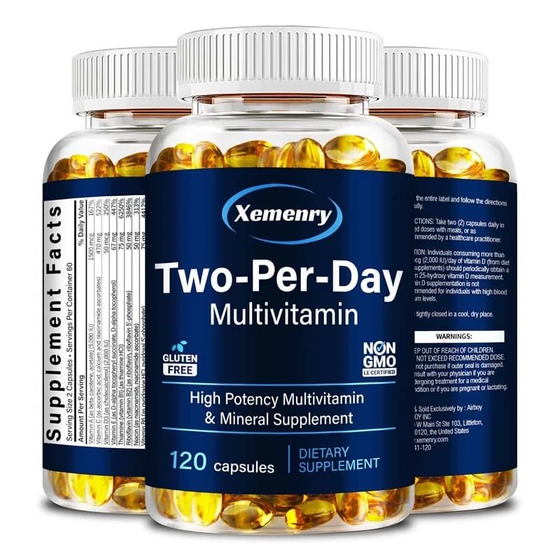Integratori multivitaminici per il giorno: la salute del cuore, supporta unghie forti, capelli lucenti e pelle sana, supporta la funzione immunitaria