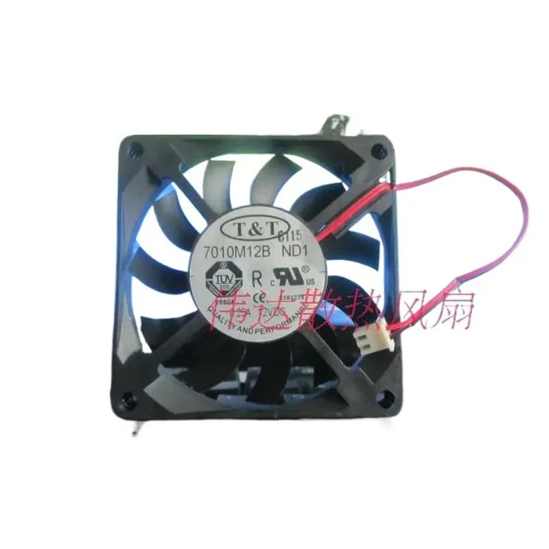 Ultra-Thin CPU Graphics Card Cooling Fan for Taiwan T & T 7010M12B ND1 7cm 7010 12V 0.25A