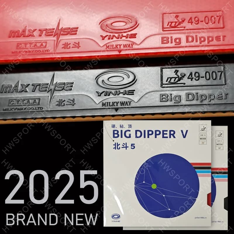 Gomma per Racchetta da Ping Pong YINHE BIG DIPPER V, Gomma Adesiva Professionale per Forehand, Nuova di Zecca