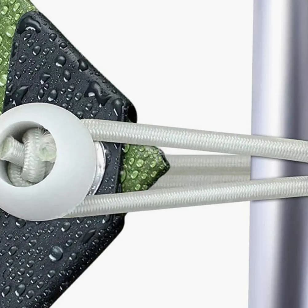 50 Pezzi Corde Elastiche con Sfera in Lattice per Tende, Teloni, Tendoni, Fissaggio Esterno, Cinghie di Fissaggio, Corde Elastiche Resistenti