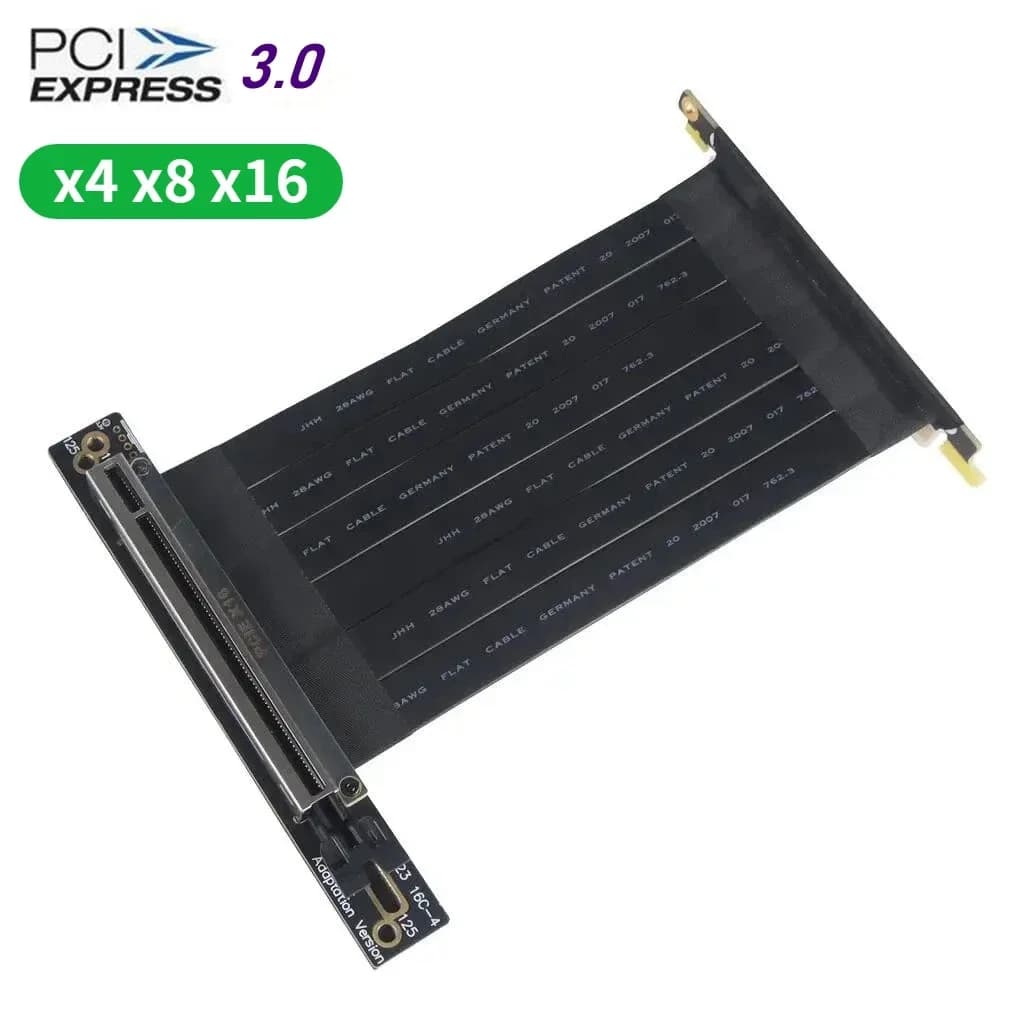 Cavo Riser PCI Express x4 x8 x16 a x16 doppio cavo di prolunga per scheda Video ad angolo retto a 90 gradi Gen3 per GPU verticale grafico