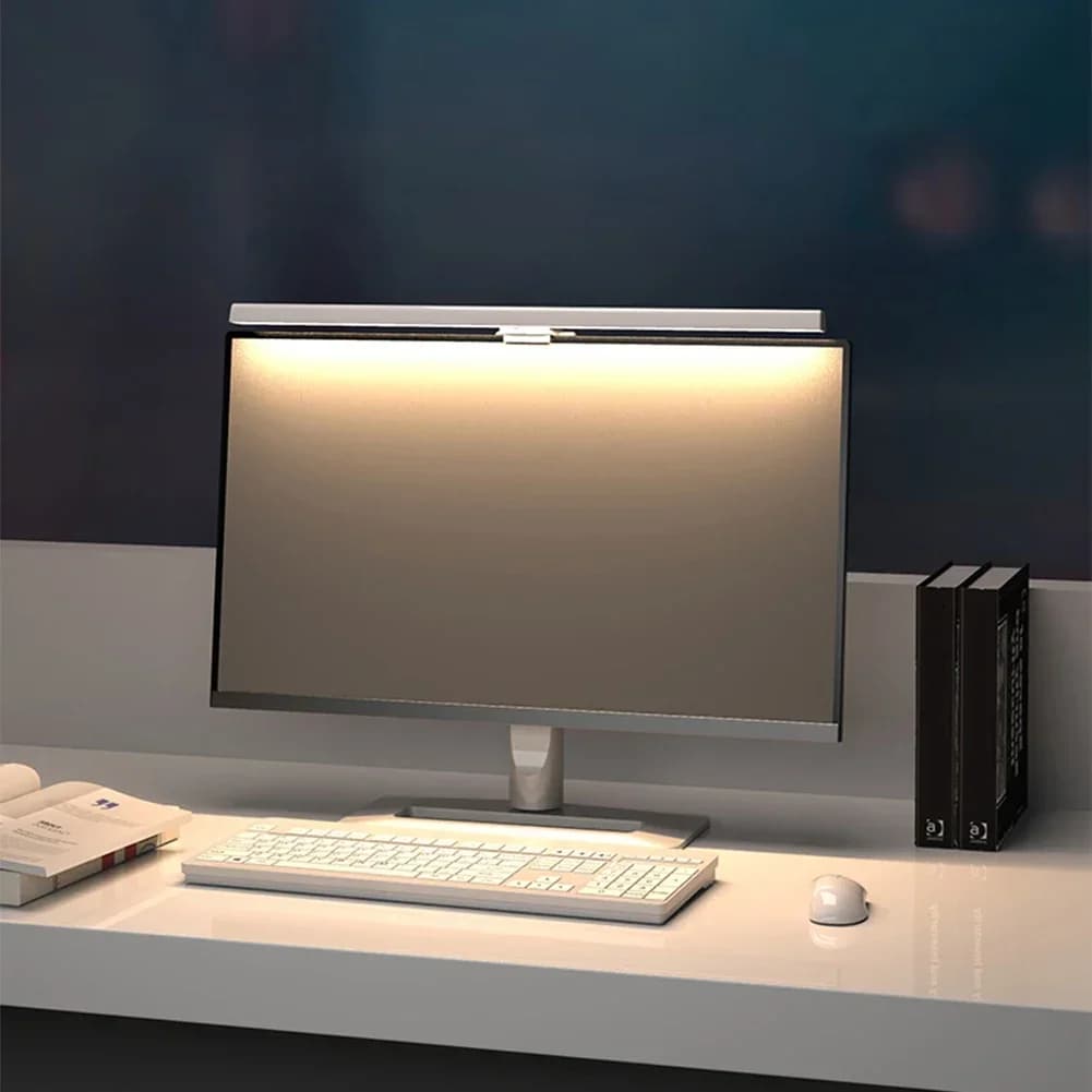 HOMEFISH USB Desk Lamp 50cm, Monitor Light with Continuous Dimming, Studio and Table Lighting