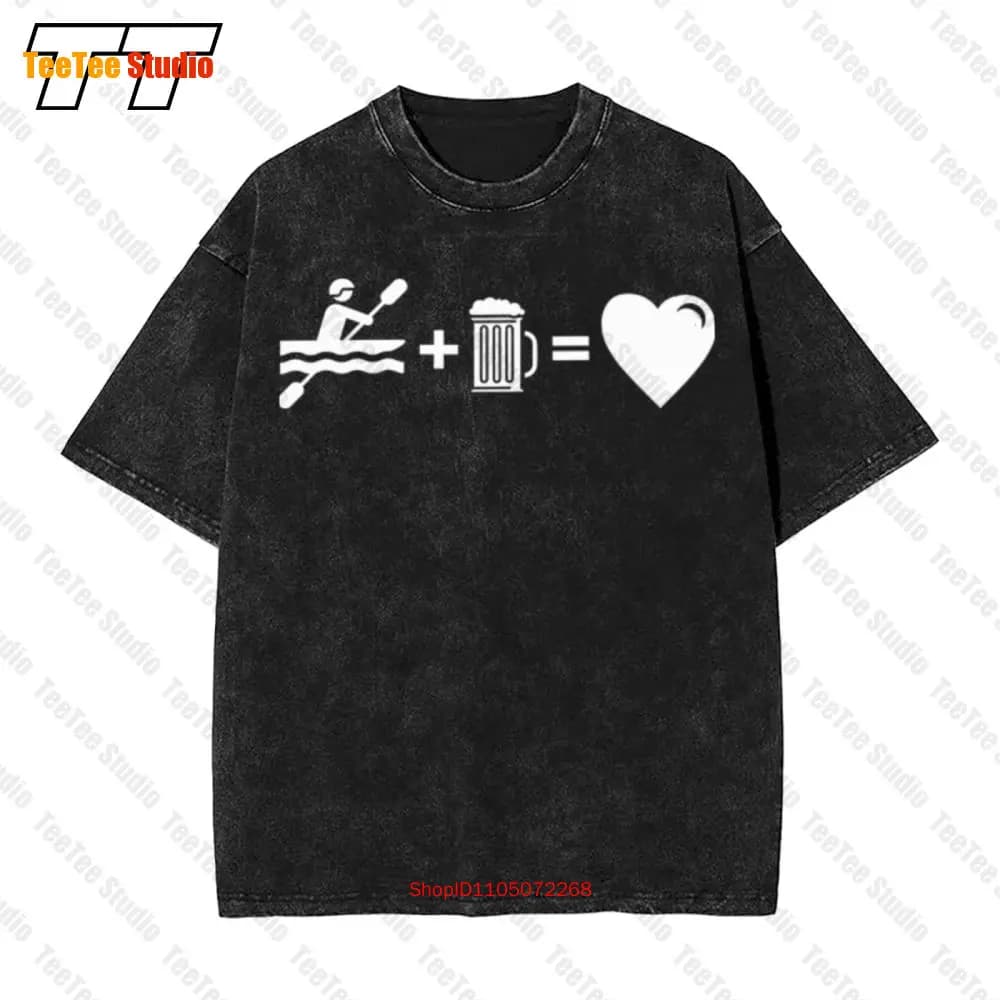 Kayak Birra Mug Of Is Love Atleta Idea T-shirt vintage oversize Q4IS