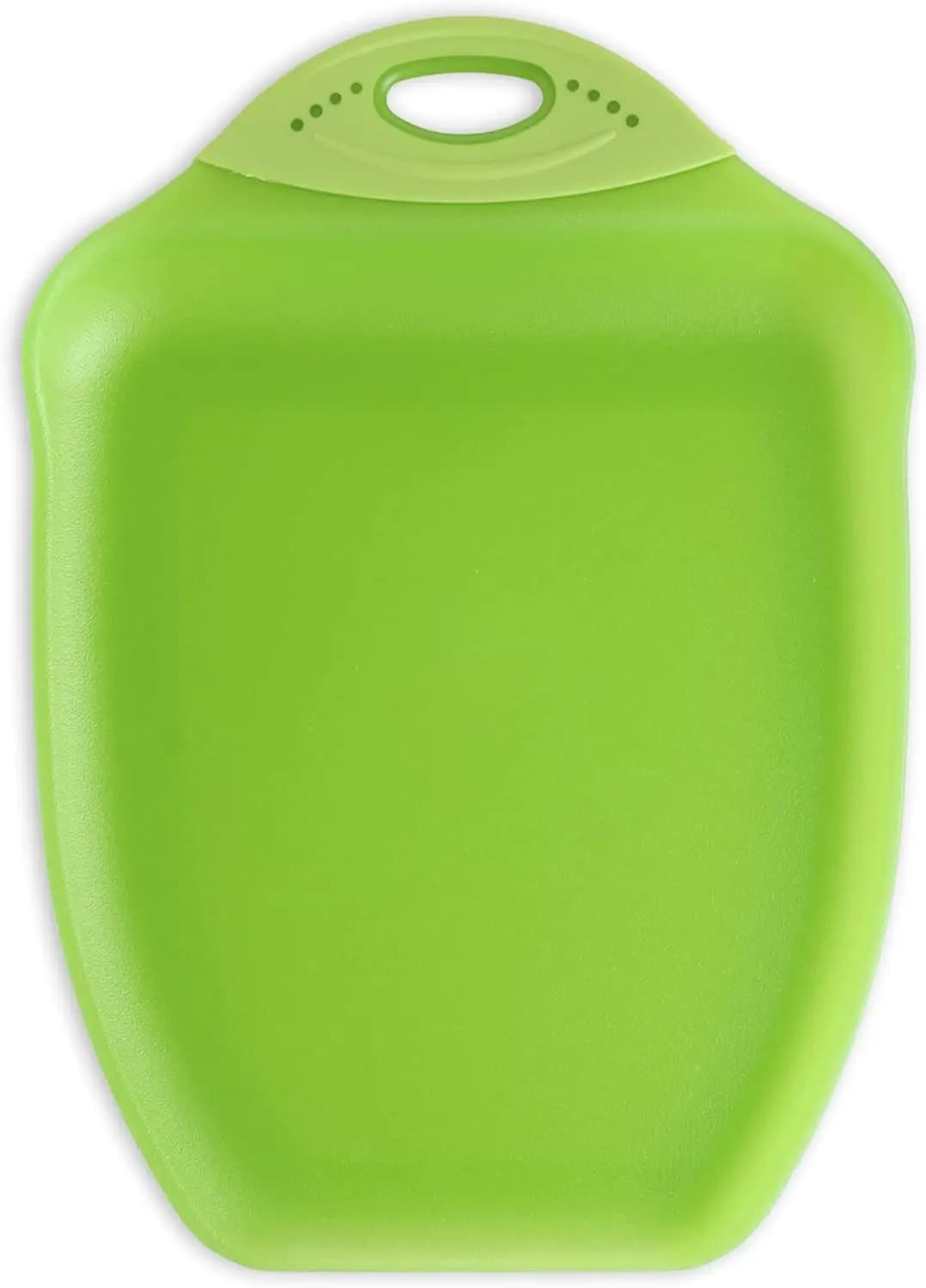 Tagliere a Forma di Imbuto con Piedini Antiscivolo, 9,5x13 Pollici, Lavabile in Lavastoviglie, Verde