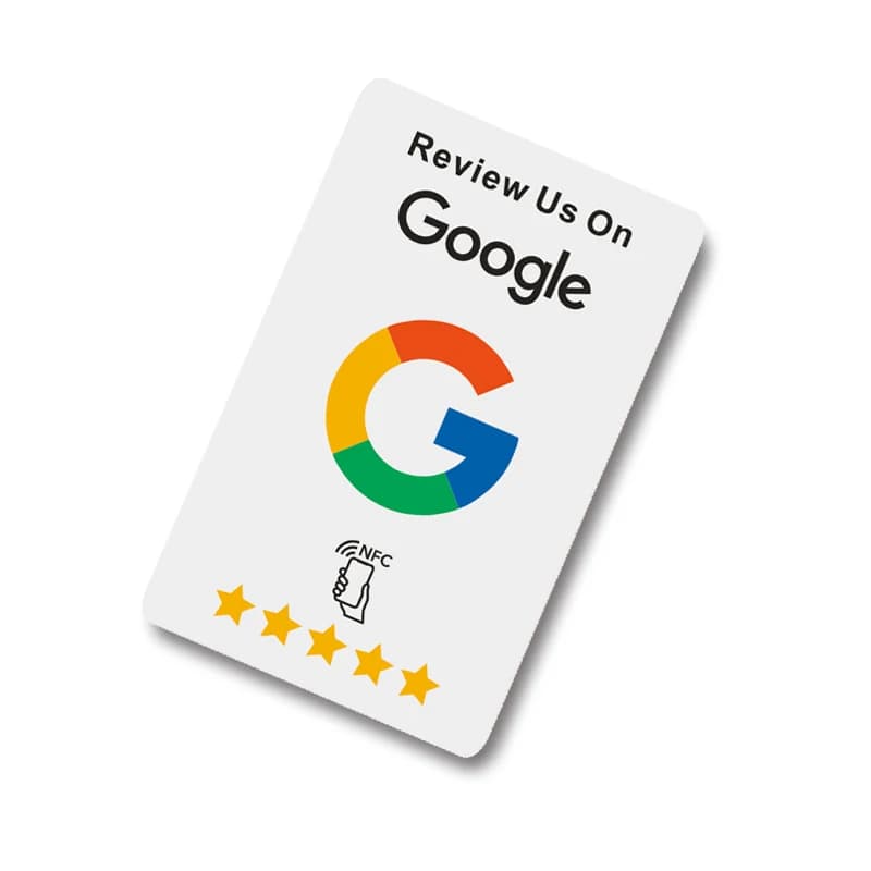 Le schede di recensioni di Google attivate da NFC aumentano la tua attività materiale in PVC durevole