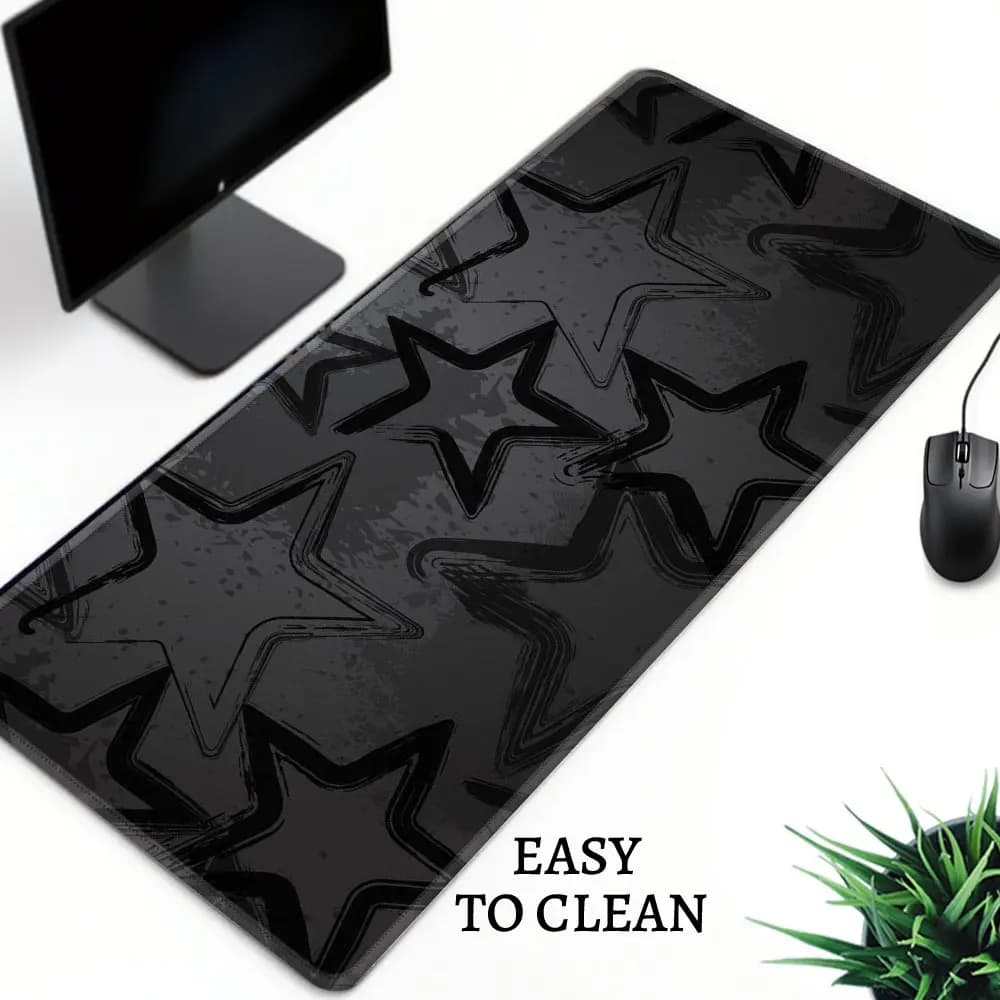 Tappetino da Scrivania Grande per Gaming, Superficie in Tessuto, Base Antiscivolo in Gomma, Mousepad per PC, Laptop, Tastiera, Setup da Ufficio