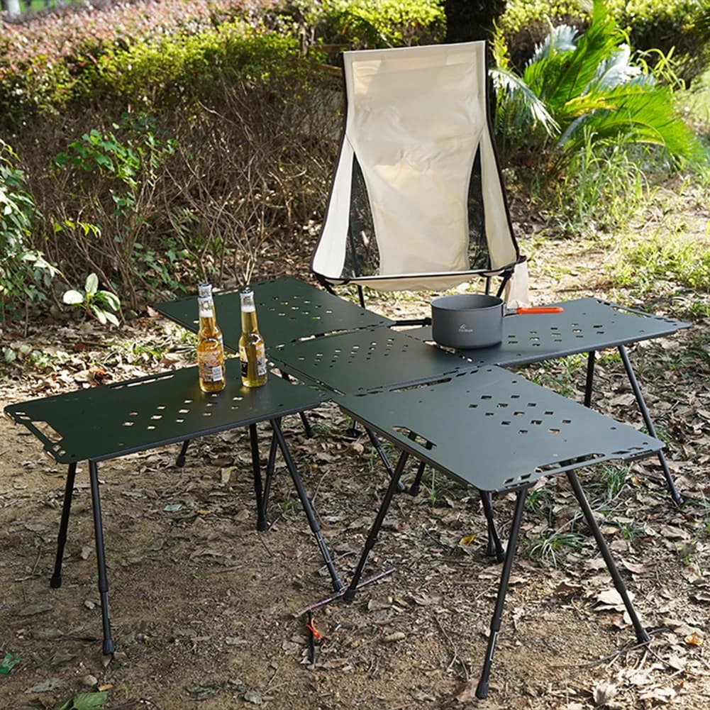 Folding Camping Table Legs Adjustable Height Foldable Furniture Legs DIY Coffee Table Legs Camping Equipment Outdoor Travel