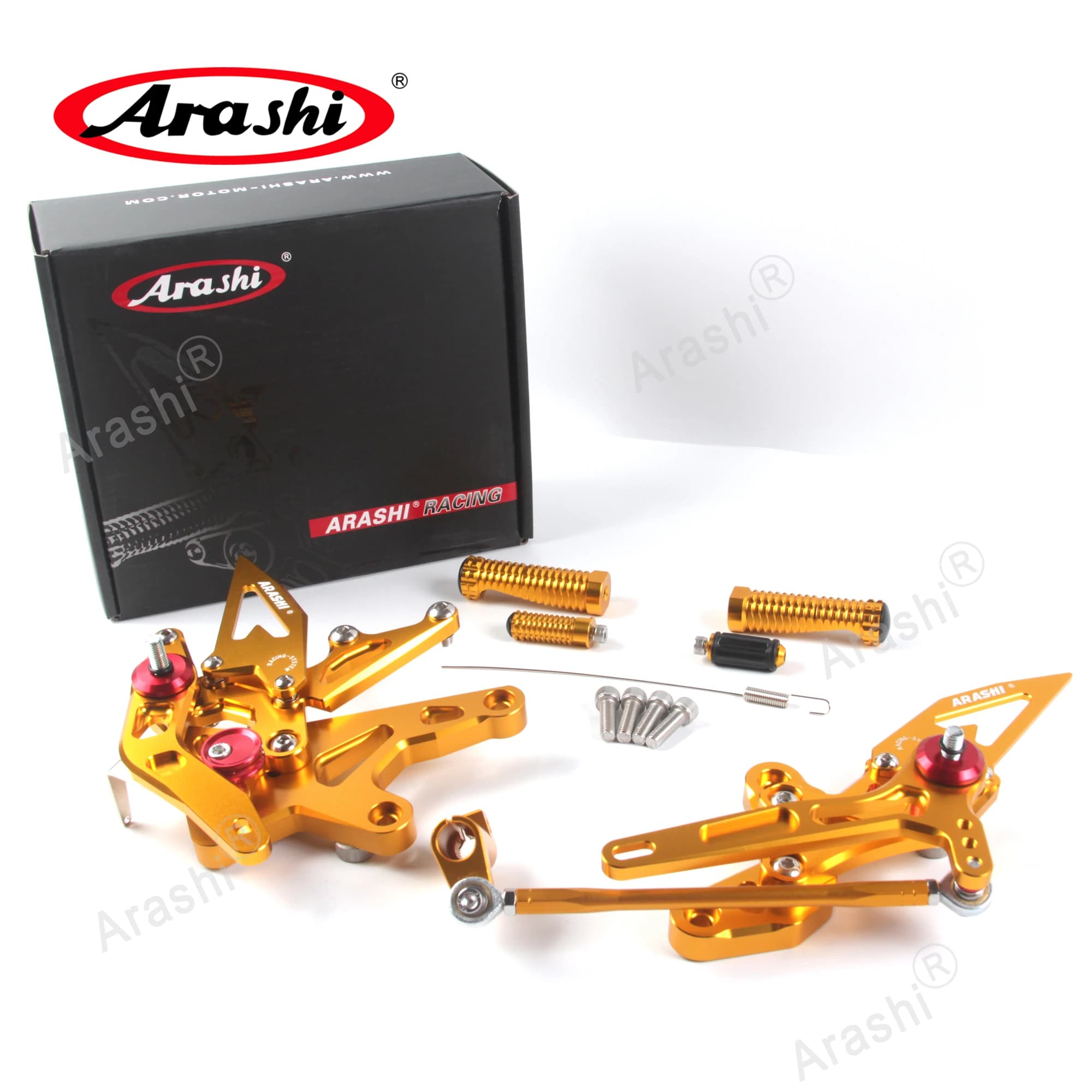 Arashi CNC pedale Regolabile Rearset Poggiapiedi Per KAWASAKI NINJA 400 2018 2019 2020 2021 2022 Pedane Posteriore Pedana Ninja400 Z400
