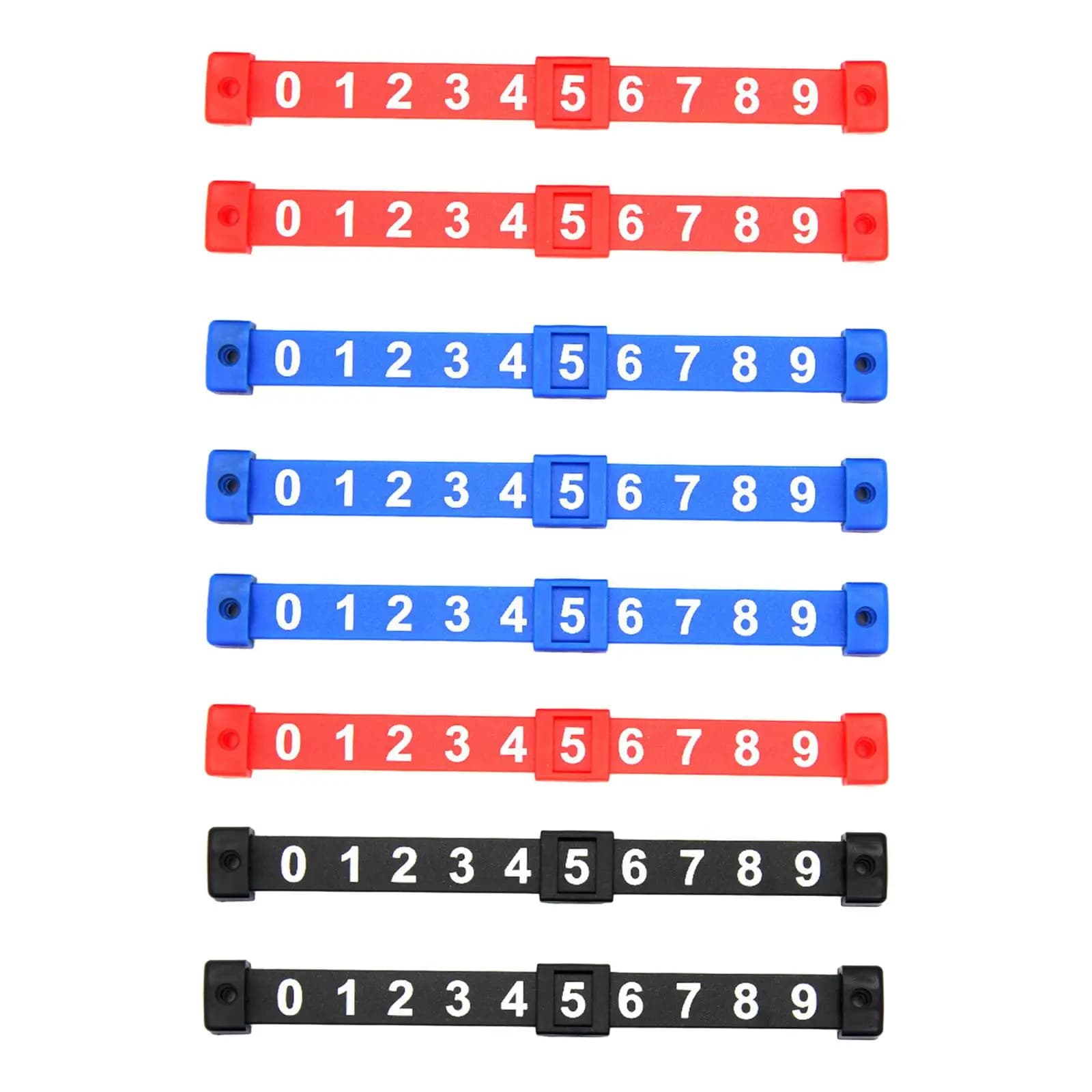 Contatore di punteggio di calcio da 2 pezzi da 0 a 9 Contatore portatile per porta di calcio da tavolo Indicatore di punteggio per registrazioni