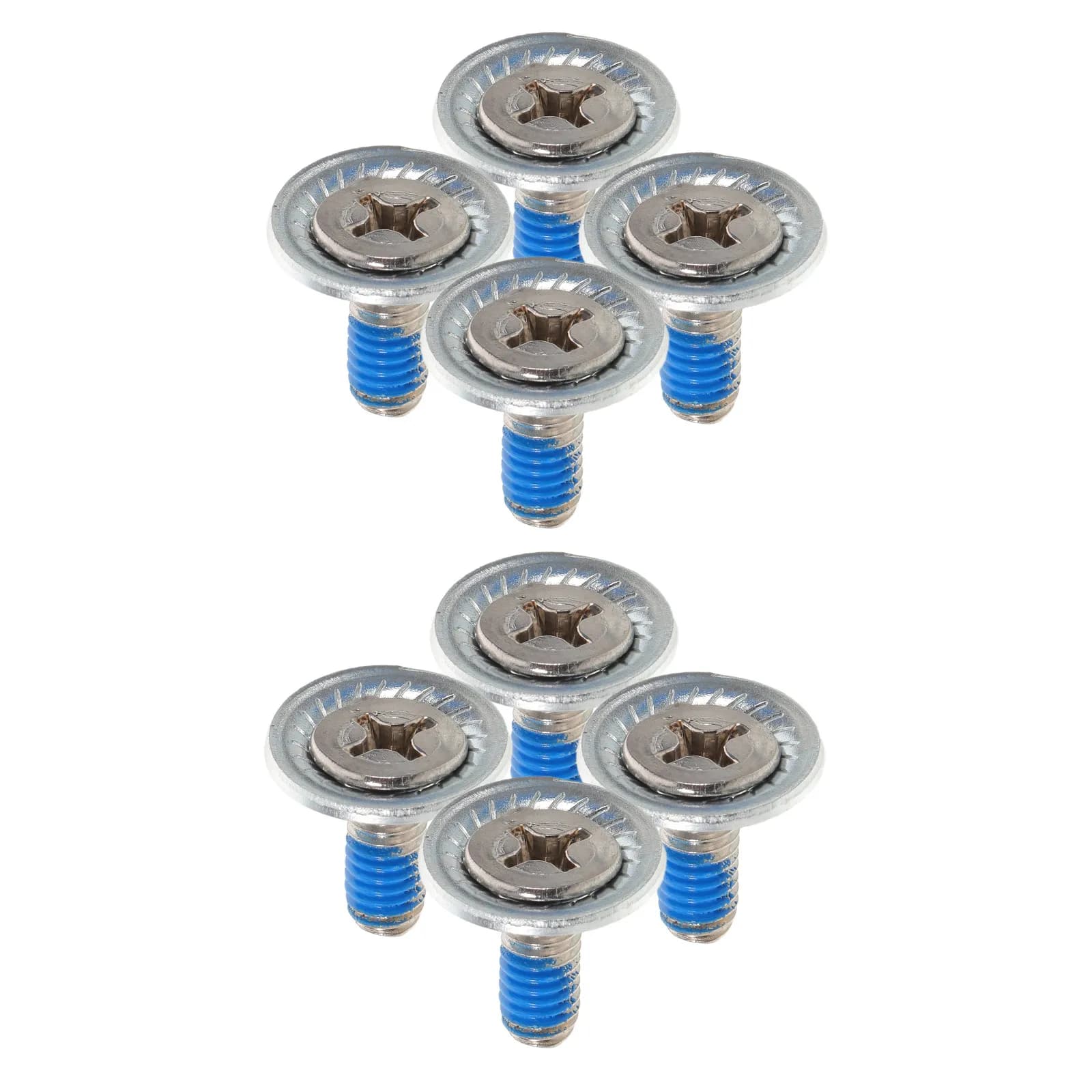 Set di 8 Viti per Attacchi Snowboard con Rondelle in Acciaio Inox, Accessori di Ricambio per Riparazione e Montaggio