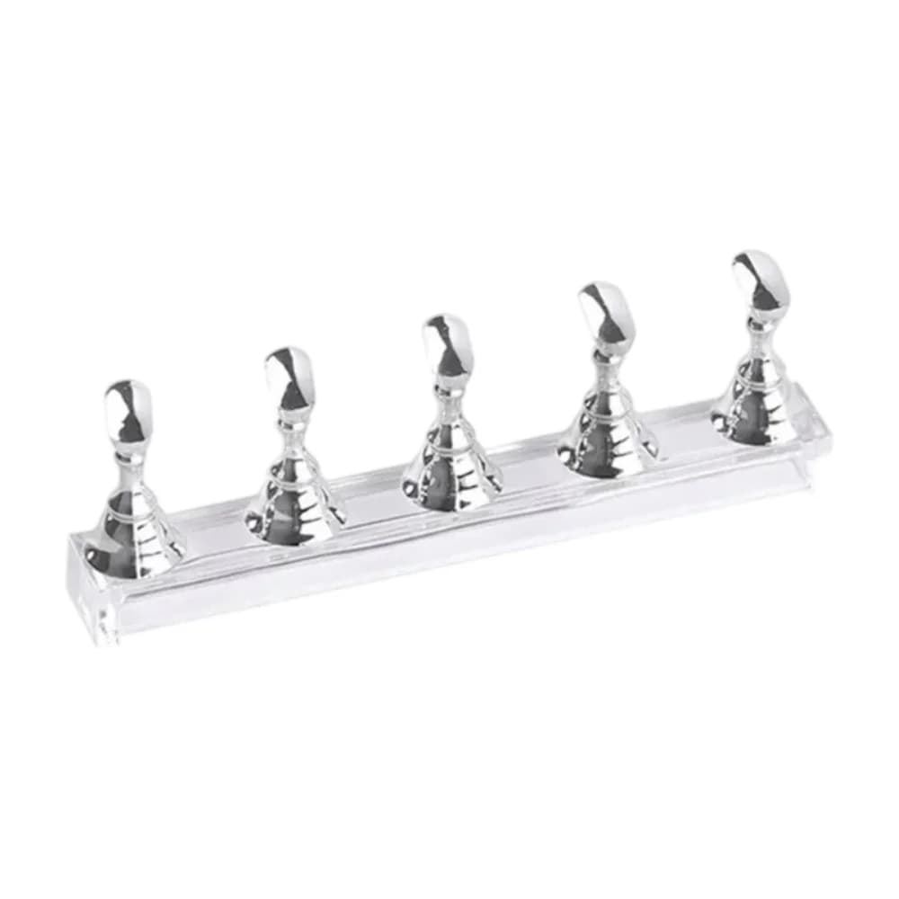 5Pcs Chess Board Magnetic Nail Tip Practice Display Stand Set Acrylic Nail Art Holder Gel Polish Showing Shelf for Manicure