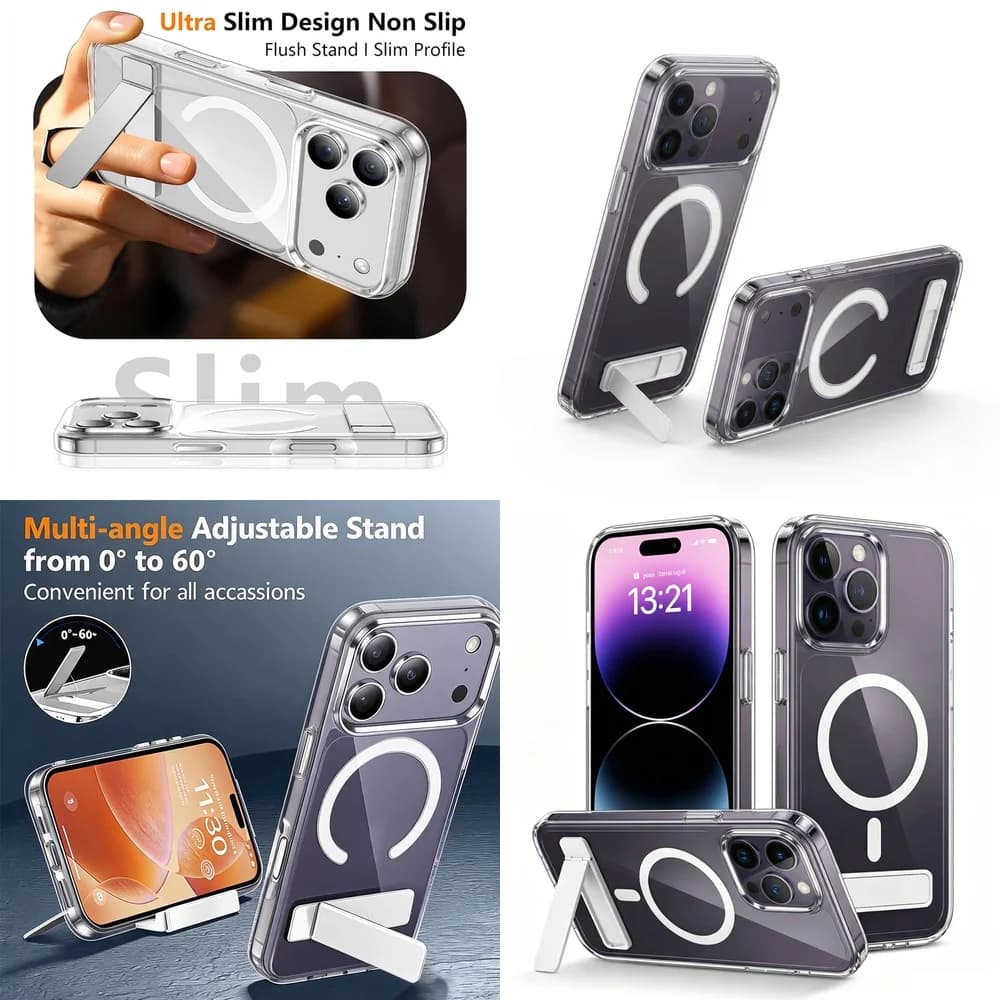 Transparent Magnetic Cover Camera Lens Protection Anti-Yellowing Ultra Thin for iPhone 15 16 17 14 13 12 mini 11 Pro Max Plus