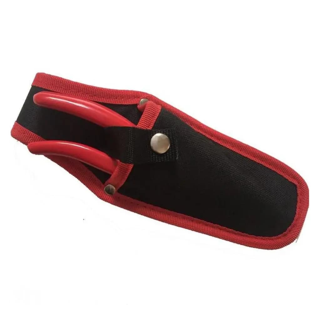 2 Pezzi Custodia in Tela per Forbici da Potatura, Portatile con Fibbia, Porta Forbici Leggero, Rossa, per Attrezzi da Giardino