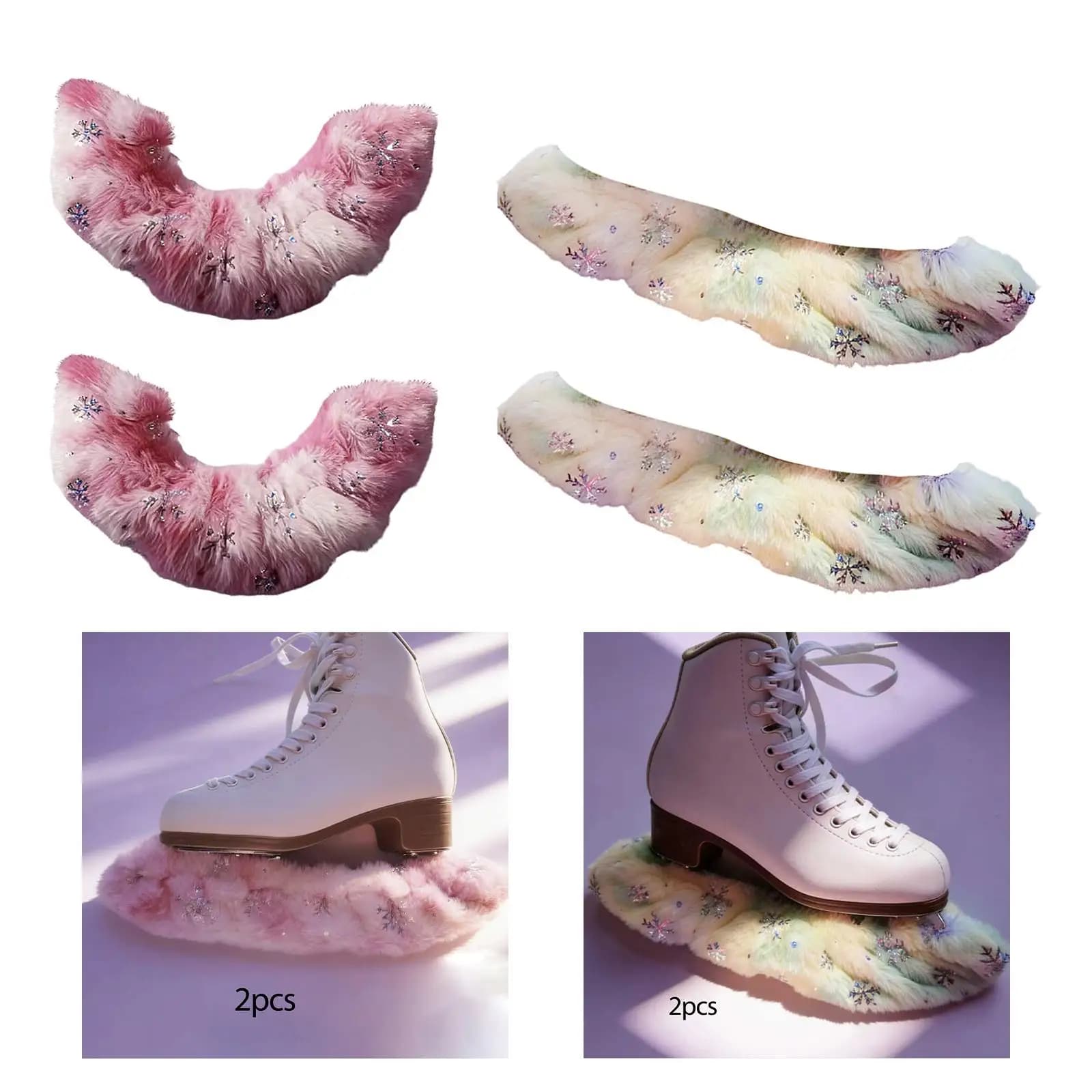 Coprilame Portatili in Fibra Acrilica Assorbenti per Pattini da Hockey e Pattini Artistici - Protezione Invernale