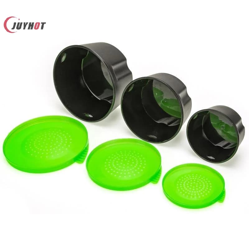 3pcs PP Earthworm Box Green Yellow Orange Storage Case Fishing Lure Container Breathable Fishing Tackle Fishing Accessories