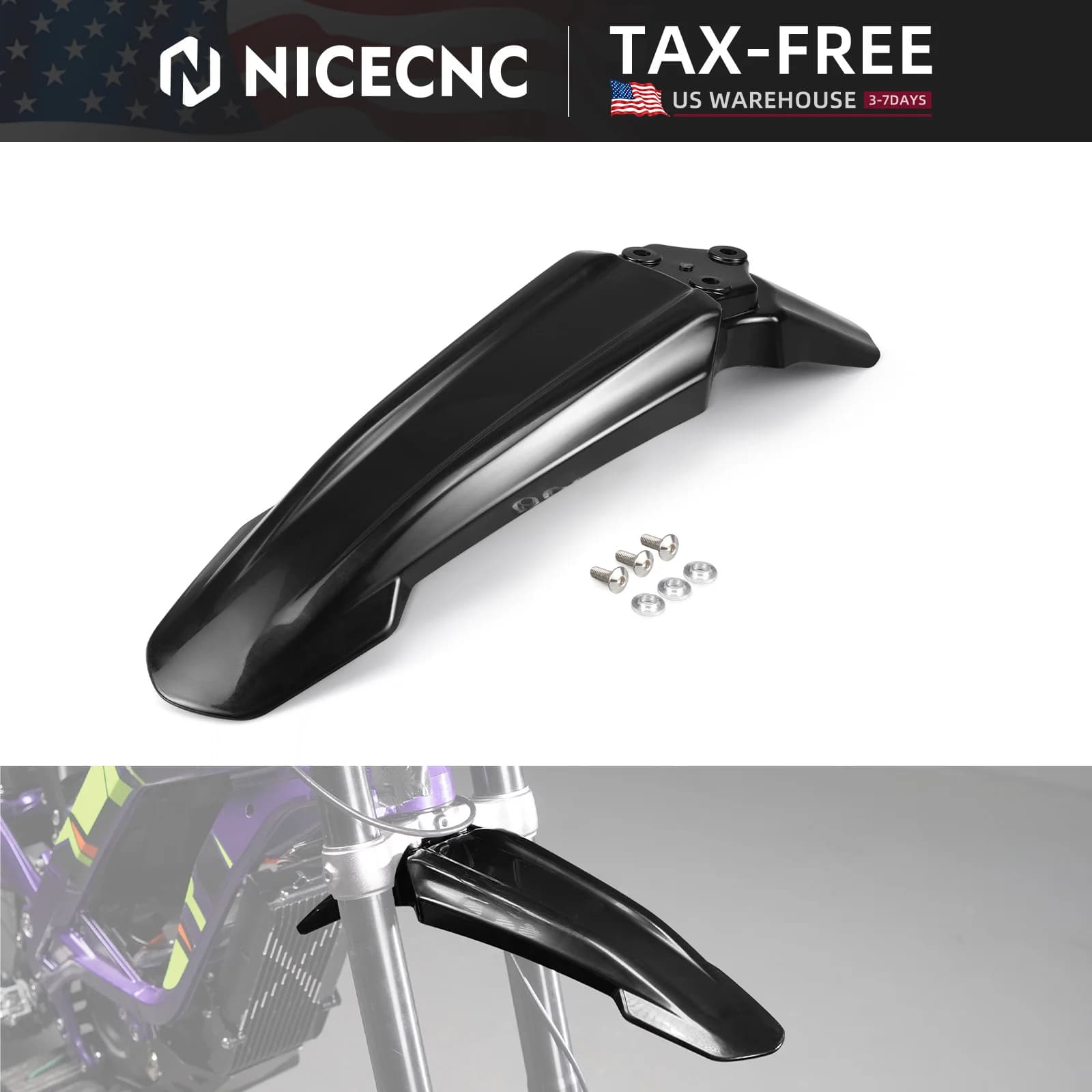 NICECNC Per Surron Light Bee X Sur-Ron Light Bee S Parafango Anteriore Parafango Per Segway X160 X260 Elettrico Dirt Bike Accessori