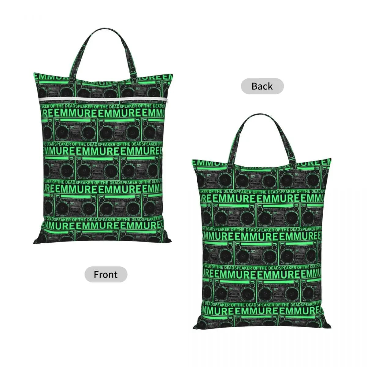 Emmure Speaker Of The Dead Travel Laundry Bag Waterproof Reusable Dirty Clothes Pouch Gym Yoga Vacation Washing Basket