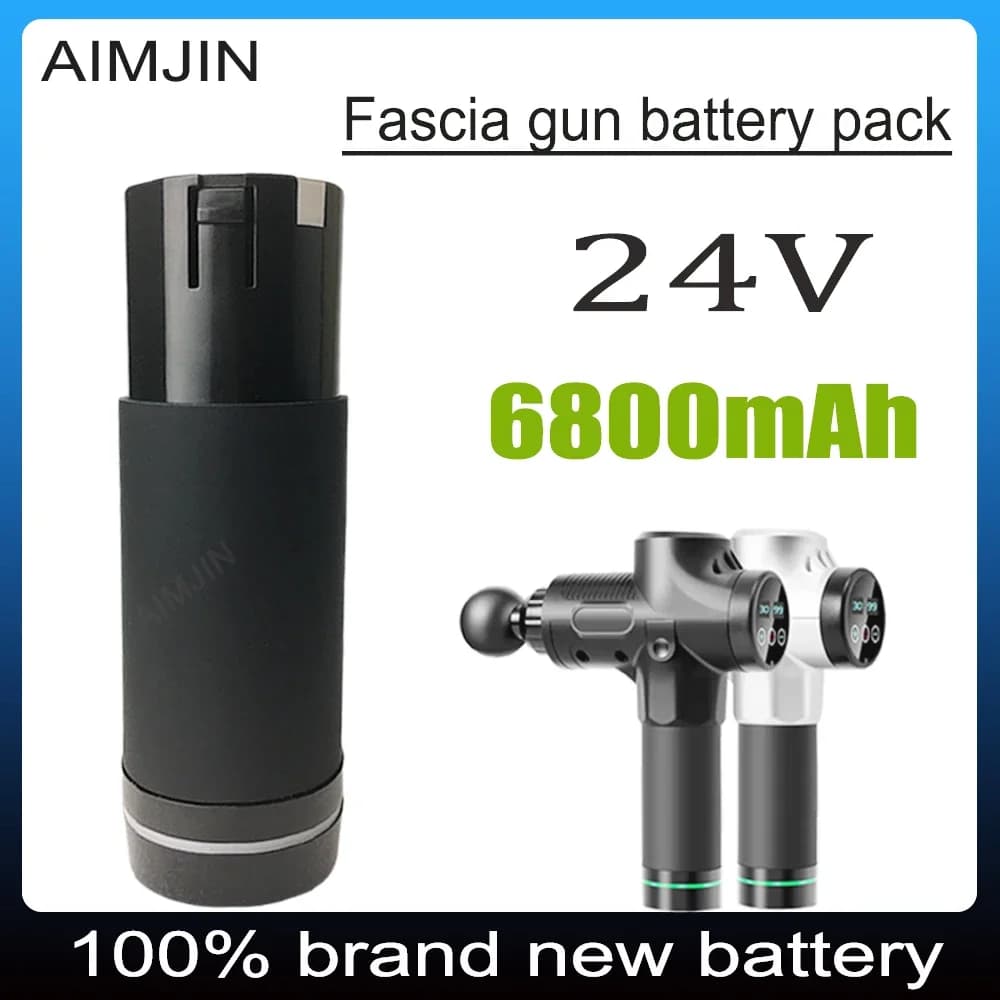 Per pistola per massaggio sostitutiva, batteria ricaricabile agli ioni di litio 24V 6800mAh originale al 100%.