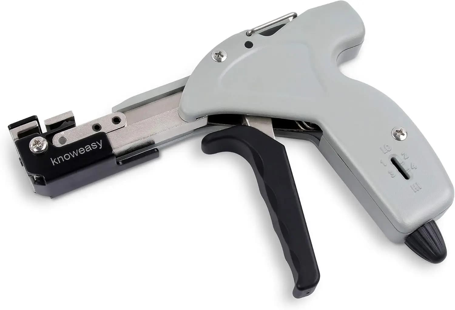 Pistola per fascette stringicavo in acciaio inossidabile - Strumento di tensionamento e taglio per la gestione dei cavi, resistente 600N