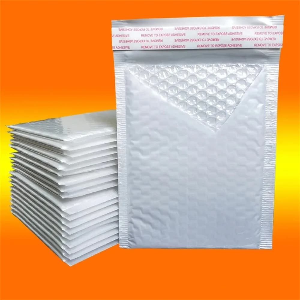 50 perlated bubble mail bags, waterproof, self-sealing, for shipments, for use in cosmetic packages for online shops