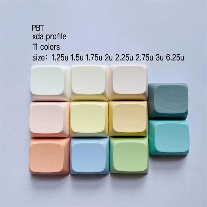 XDA Stampa Blank PBT Keycaps Gaming Tastiera meccanica Fai da te 1U 1X 1.25U 1.5U 2U Ctrl Alt Shift Spacebar Enter ESC Ball Keycap