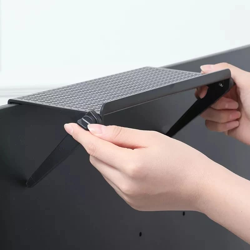 Scaffali portaoggetti per schermo TV Supporto per monitor regolabile Display da tavolo per computer Organizzatore Scaffale per router Home Office