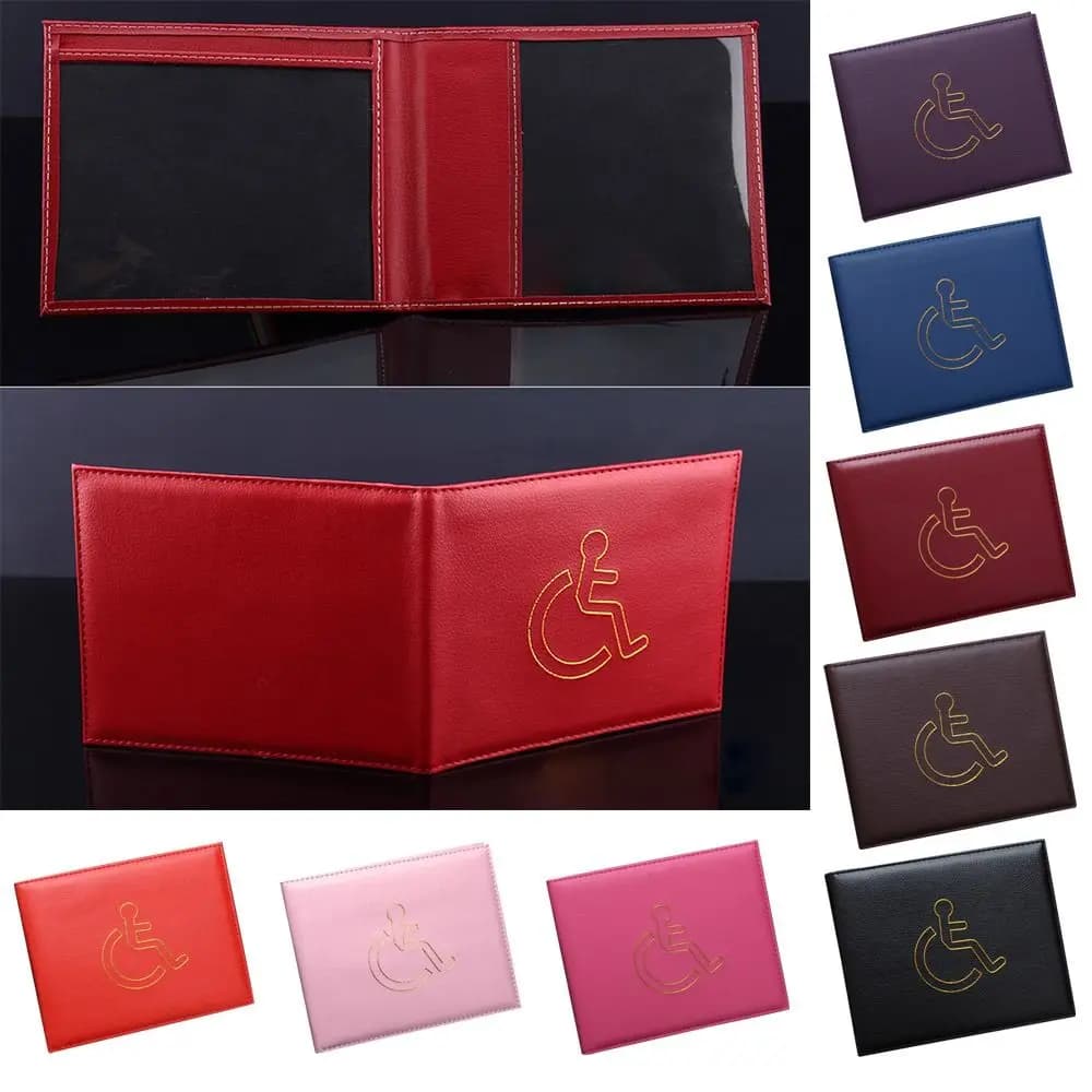 Document Protection Sleeve Wallet Disabled Blue Badge Holder Disable Badge Hologram Safe Protection Cover Permit Display Cover