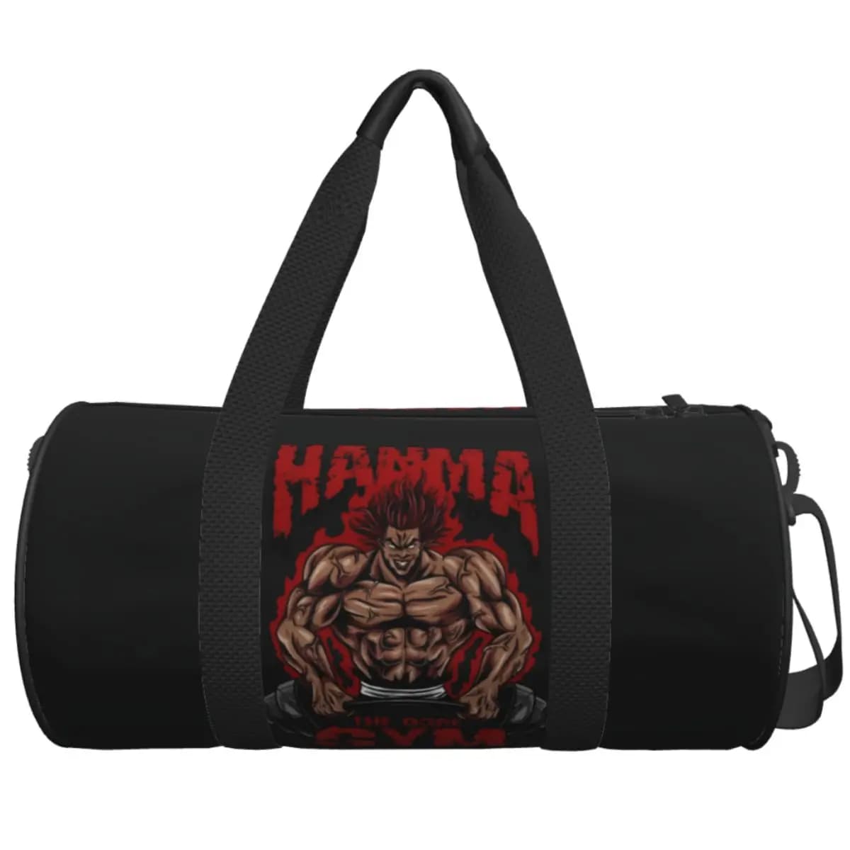 Borse Sportive Baki Jack Yujiro Hanma, Borsa da Palestra per Bodybuilding e Viaggio con Scomparto per Scarpe, Borsa Fitness in Oxford per Uomo e Donna