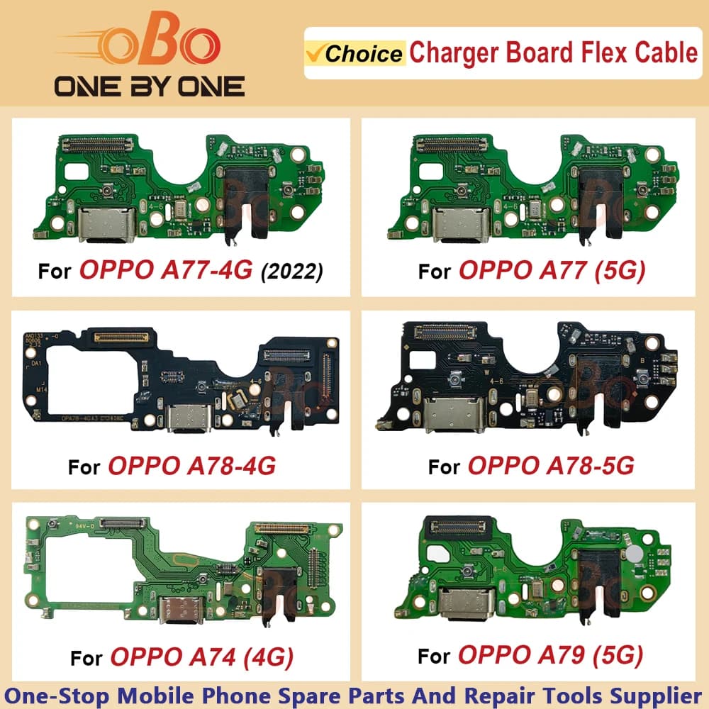 USB Charging Dock Board For Oppo A74 A77 A77s A78 A79 4G 5G Charger Socket Port jack plug Connector Flex Cable Repair (1PC)