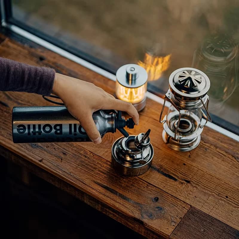 GooutSpringhill Container Tactical for Oil, External Oil Bottle, Camping Alcohol Container, Pressure Fuel Bottle for Stove