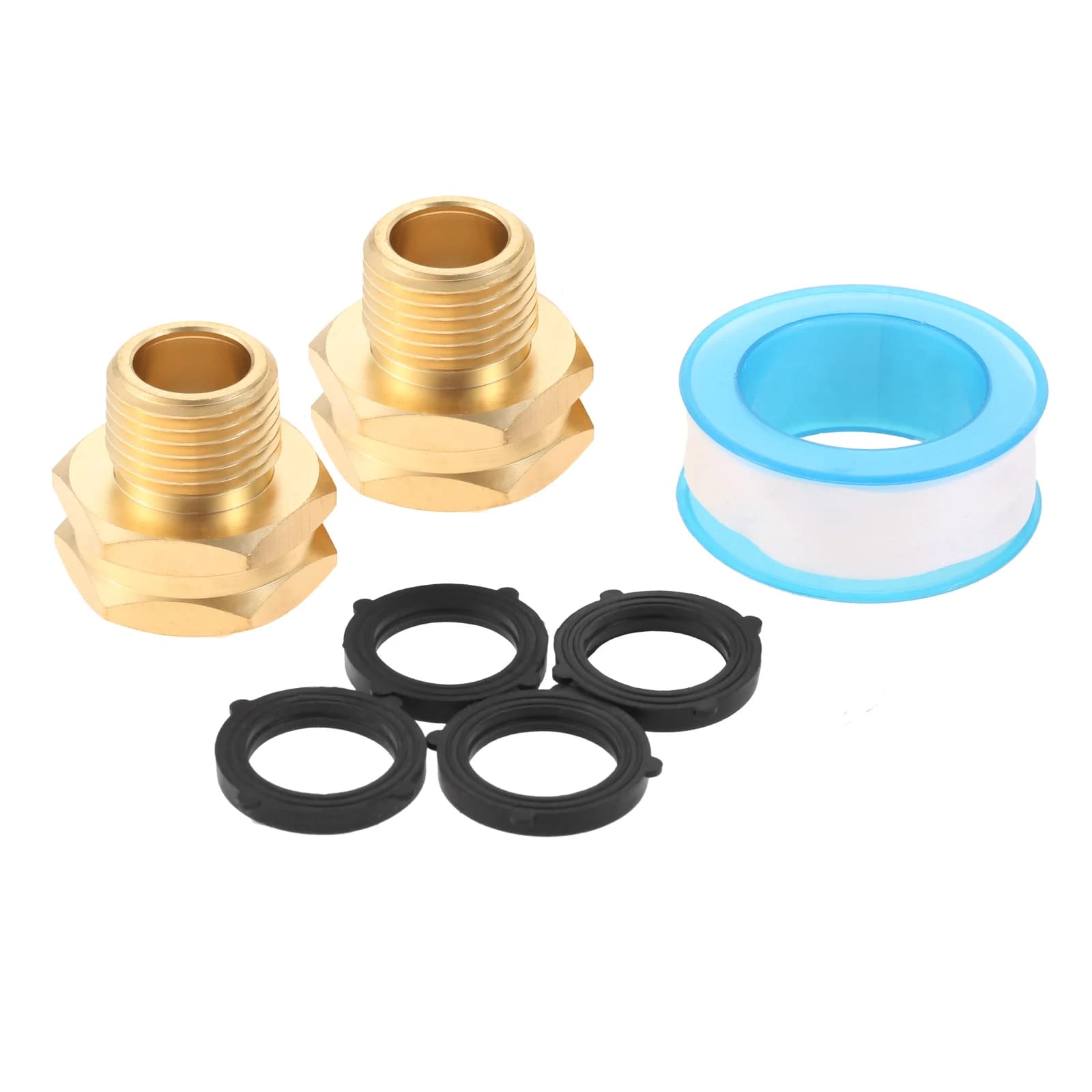 2kit raccordi per tubi da giardino in ottone massiccio connettori 3/4 "hight femmina a 1/2" NPT maschio adattatore per impieghi gravosi rubinetto accoppiatore Leader
