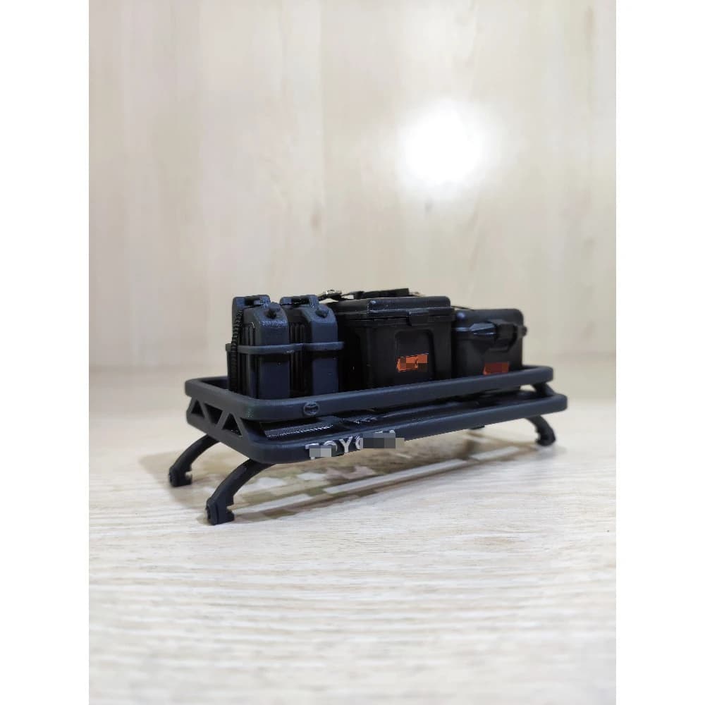 RC Crawler Front Roof Luggage Rack Customized For MN82 1/12 Scale LC79 Simulation Exterior Upgrade Decor Mod Accessories