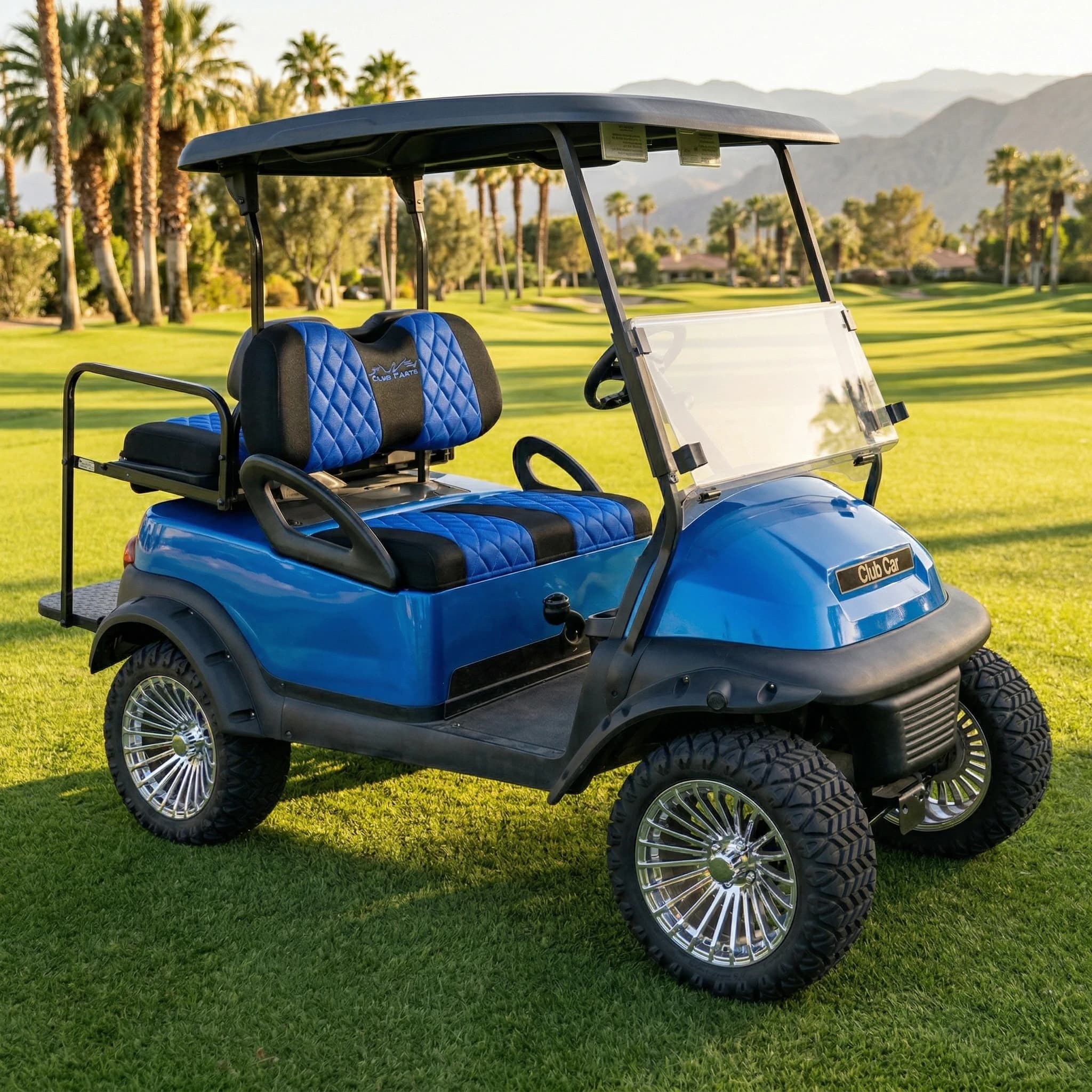 Coprisedili per carrello da golf per car club precedenti, carretti da golf DS e Yama Sedili anteriori ordinariosi OEM. Rinnova il tuo carrello da golf.